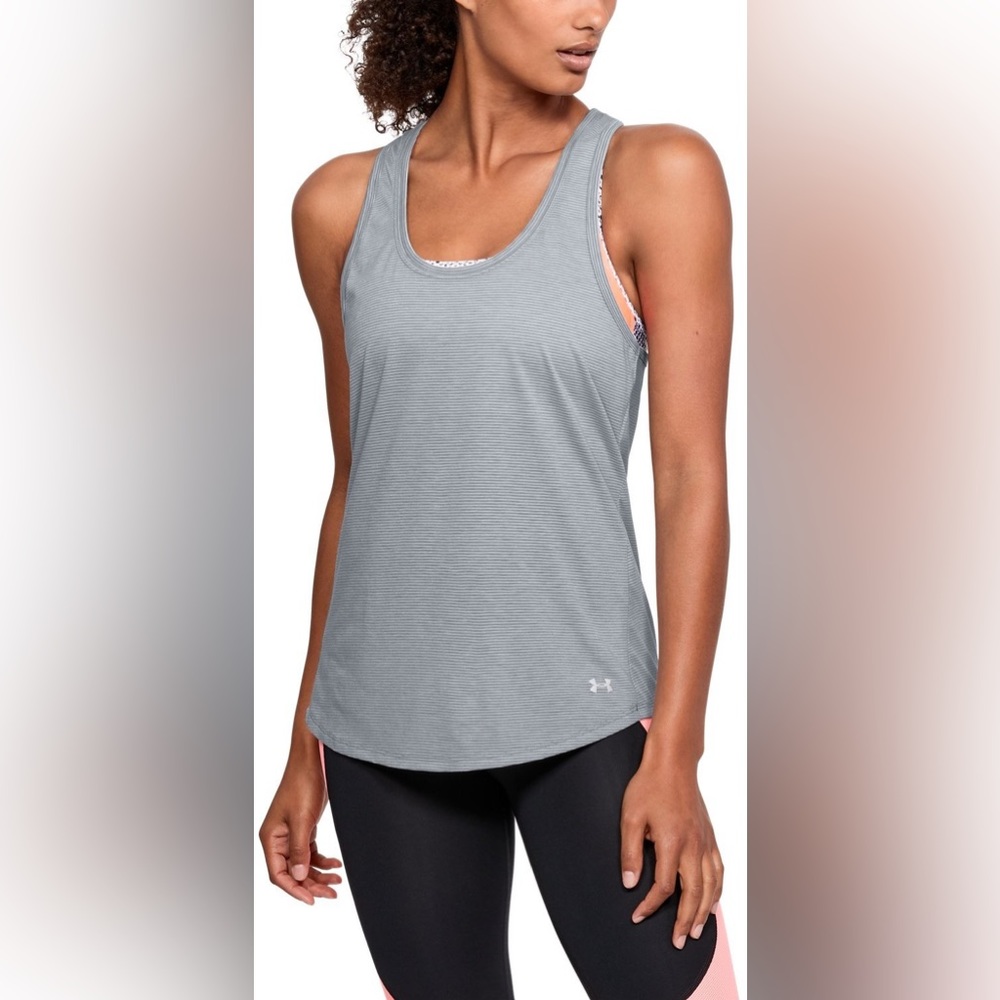 Under Armour Heatgear Streaker Tank Sz L NWT